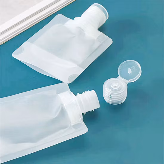 パーソナライズされたボディスクラブローション、化粧品容器、プラスチック包装、液体バッグ、スパウトバッグ